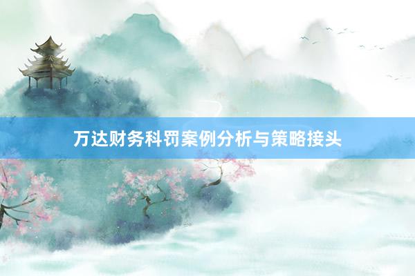万达财务科罚案例分析与策略接头